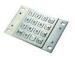 Vandal-proof Stainless Steel Keyboard For ATM , RS232 Encrypted Metal Pinpad