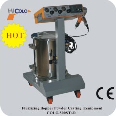 Fluidized Bed Stainless Steel Powder Coating Container Hopper