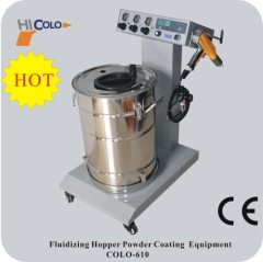 Fluidized Bed Stainless Steel Powder Coating Container Hopper