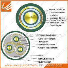 26/35KV YJV-Copper Conductor XLPE Insulated PVC Sheathed Power Cable