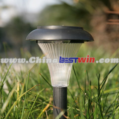 Plastic 1-LED White Solar Lawn Light