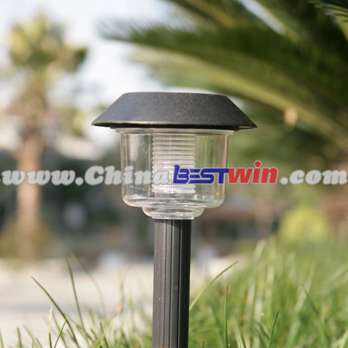 Plastic solar garden lights