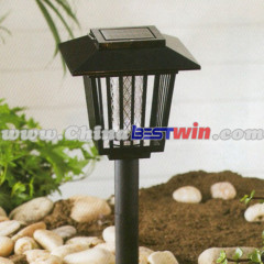 Black Plastic Solar LED Path Way Stake