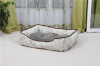 Breathable Lined fabric with Vintage Style Printing Pet dog bed