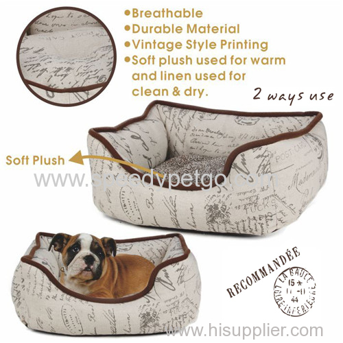 SpeedPet Brand Linen fabric Pet Beds