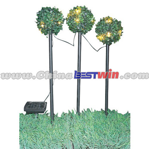 Plastic Landscape Park Path Light Greenery Ball