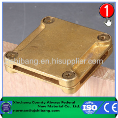 Brass components for lightning protection electrical connectors