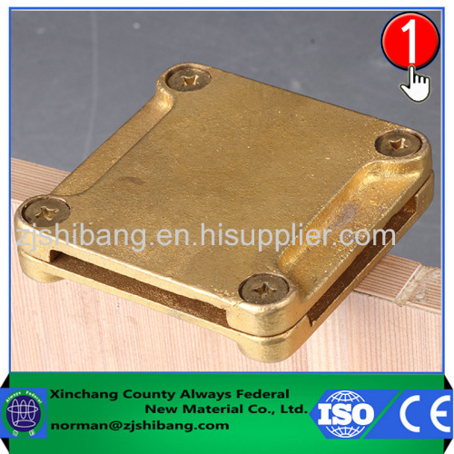 Copper strip connector for lightning protection