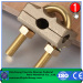 Copper ground rod and cable clamp