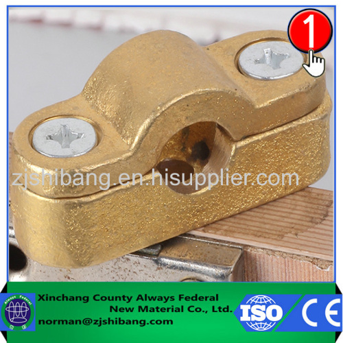 Brass components for lightning protection electrical connectors