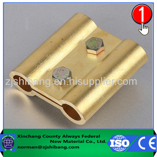 Brass components for lightning protection electrical connectors