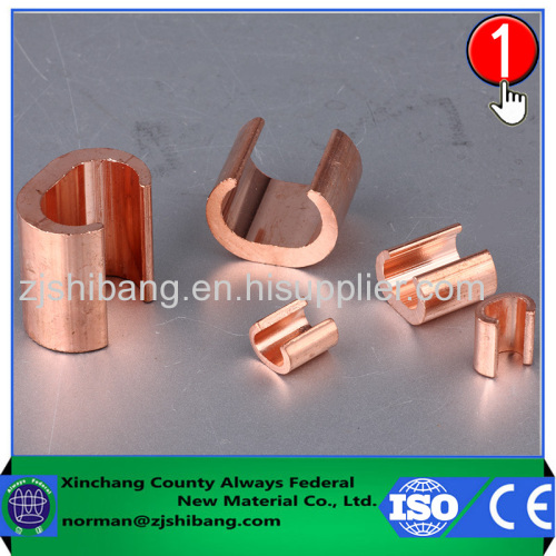 Copper C type grounding clamps