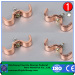 Copper c-clamp of ground wire