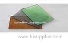 PVB Laminated Heat Reflective Glass , 5mm 6mm Colored Glass Panels