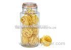 Food Safe Airtight Big hermetic glass storage jars with lids / biscuit glass jar