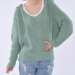 Candy-colored hooded sweater fashion loose bat slv sweater coat