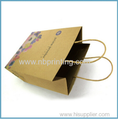 Custom Printing Kraft Paper Bag Brown Paper Bag Wholesale Paper Shopping Bag