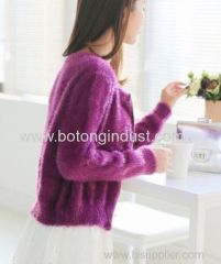 Pure mohair knit cardigan