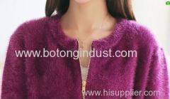 Pure mohair knit cardigan