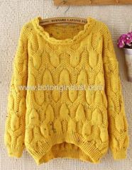 Literary fresh twist loose sweater