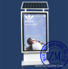 Solar Powered Outdoor Scrolling Light Box