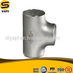 Stainless steel ASTM A403 Butt Welded Straight Tee