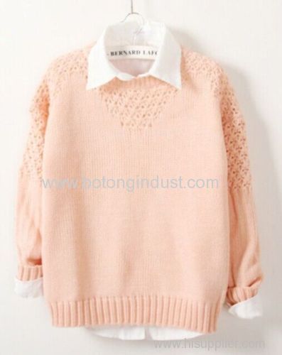 Hedging hollow sweater female