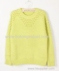 Hedging hollow sweater female