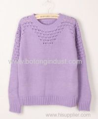 Hedging hollow sweater female