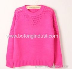 Hedging hollow sweater female