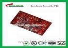 Multilayer PCB with 6Layer printed circuit board thickness 2.5mm Red solder mask