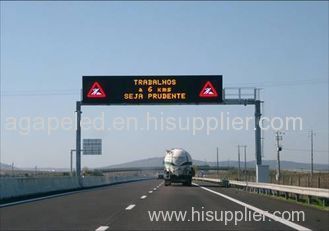 Single Chip 1R1W IP65 Speed Limit Led Display Traffic Signs Controlled by PC