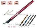 Colorful Manual Tattoo Pen With Stainless Steel Handle / Micro Blade