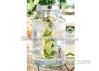 5.7L Glass beverage dispenser with infuser / Jar With Spout For cold juice drinking