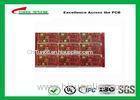 GPRS Module PCB Four Layer Red Solder Mask with ENIG Universal PCB