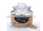 Moisture Proof Home Kitchen Glass Storage Jars / airtight glass canisters 3.1L