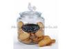 Eco - friendly Chalkboard storage jar / sealed glass jars with lid , capacity 4.45L