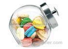 3L Medium Kitchen Glass Storage Jars with metal lid / large glass cookie jar