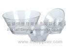 Clear glass salad bowls microwave and dishwasher safe FDA / SGS / BV Standard