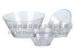 Clear glass salad bowls microwave and dishwasher safe FDA / SGS / BV Standard