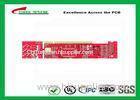 PCB Red Soldermask for Auto with 4layer FR-4 1.6mm Plating gold