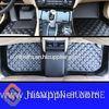 Custom Car Carpet Floor Mats / Decorative Black Rubber Car Mats With ROHS