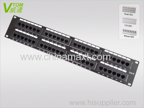 UTP CAT6 48Port Patch Panel