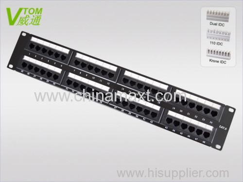 CAT6 UTP 48Port Patch Panel China Supplier
