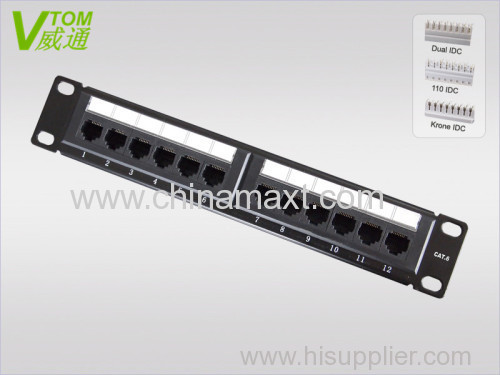 12Port CAT6 UTP 10 inch Patch Panel With Best Price China Suplier