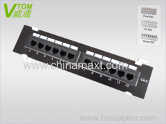 CAT6 UTP 12Port Patch Panel with Wall-mount type China Supplier