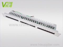 CAT5E UTP 24Port Patch Panel With Krone IDC