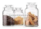 For cookie , sweets , sugar , coffee , tea Glass Storage Canisters / large glass storage jars