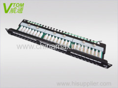 CAT5E UTP 24Port Patch Panel Manufacture in China