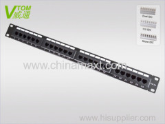 CAT5E UTP 24Port Patch Panel With Best Price Manufacture
